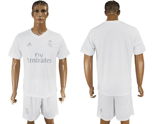 Real Madrid Blank Marine Environmental Protection Home Soccer Club Jersey